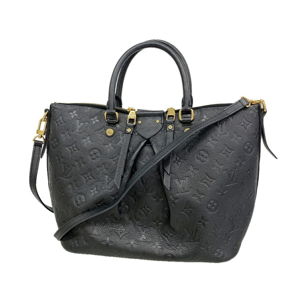 Louis Vuitton Monogram Empreinte Mazarine MM Handbag M50643 Noir 2-way bag fo...